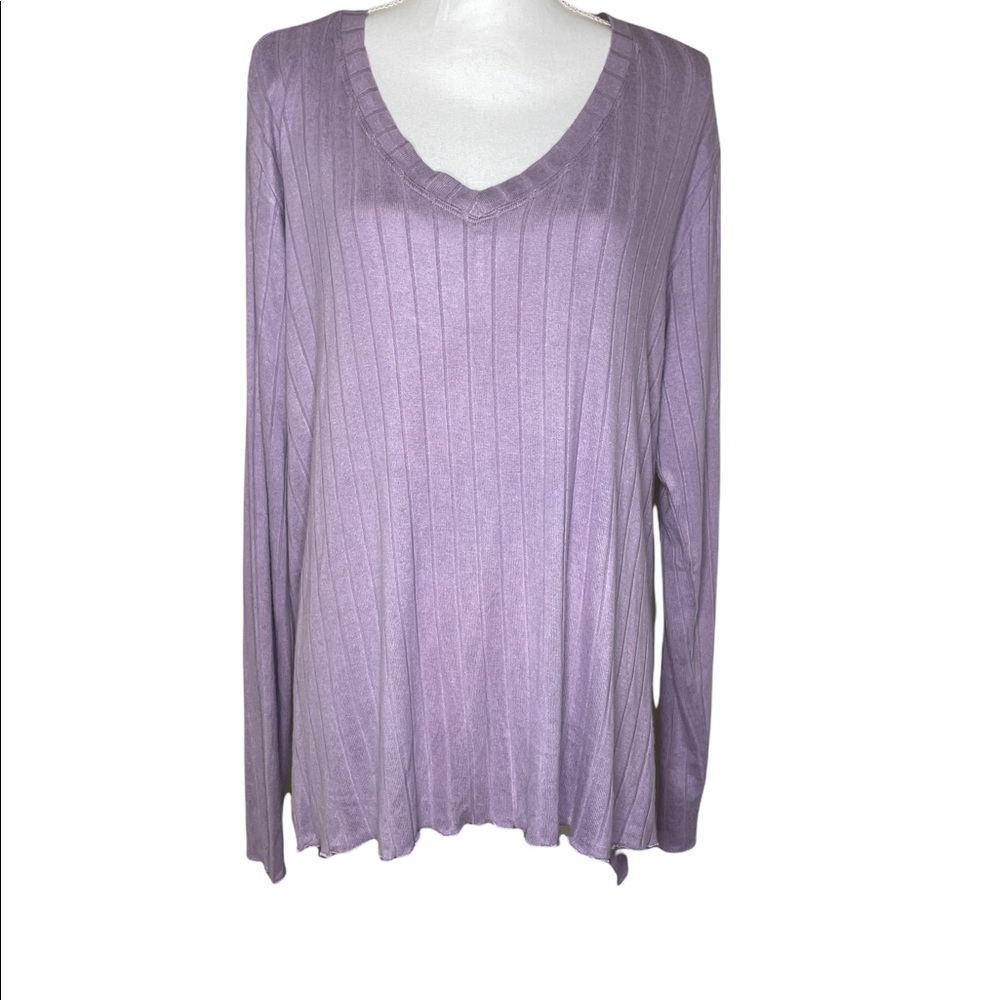 Women’s lavender long sleeve tunic shirt. XL